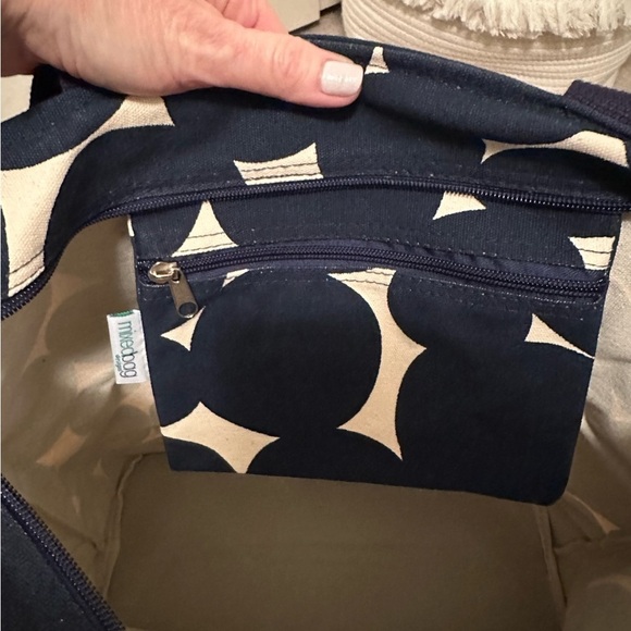 COPY - NAVY Polka Dot Mixed Bags Tote - Picture 5 of 7